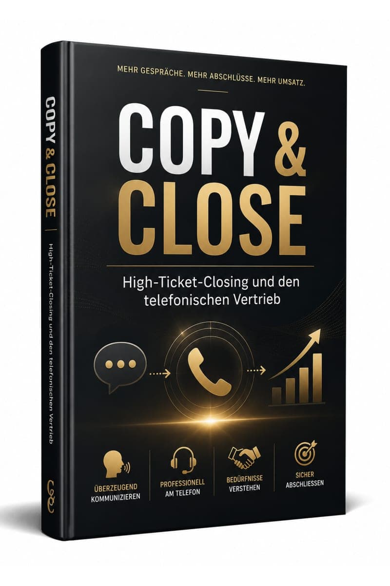 Copy & Close kaufen: Was der nebenberufliche Einstieg als Closer an Zeit und Geduld verlangt